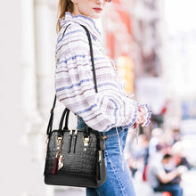 Load image into Gallery viewer, Retro Alligator PU Leather Handbag with tassel detail for women - MLLIROSE