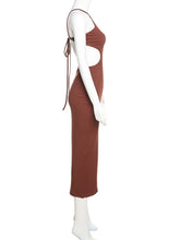 Load image into Gallery viewer, Halter Waistless Dress with Spaghetti Straps - MELLIIROSE