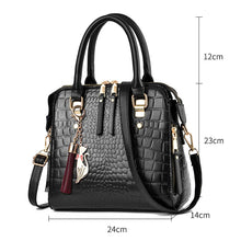 Load image into Gallery viewer, Retro Alligator PU Leather Handbag with tassel detail for women - MLLIROSE
