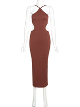 Load image into Gallery viewer, Halter Waistless Dress with Spaghetti Straps - MELLIIROSE