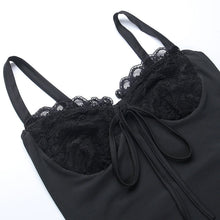 Load image into Gallery viewer, Flirty Lace V-Neck Mini Dress