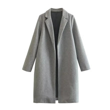 Load image into Gallery viewer, Women's Mid-Length Polo Collar Open Front Coat