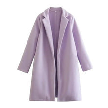 Load image into Gallery viewer, Women's Mid-Length Polo Collar Open Front Coat mellirose