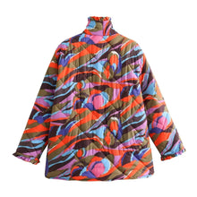 Load image into Gallery viewer, 2023 Women’s Loose Print Cotton Coat for Autumn/Winter - MELLIROSE
