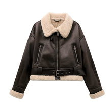 Load image into Gallery viewer, Women's faux shearling belted coat - MELLIROSE