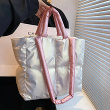 Load image into Gallery viewer, Pointed Medium Puffer Padded Tote Bag mellirose