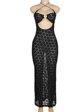 Load image into Gallery viewer, Deep V-Neck Button Lantern Sleeve Mini Dress - Millirose