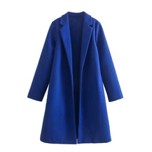 Load image into Gallery viewer, Women's Mid-Length Polo Collar Open Front Coat