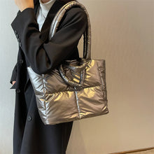 Load image into Gallery viewer, Pointed Medium Puffer Padded Tote Bag