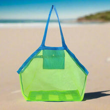 Load image into Gallery viewer, Mesh hollowed large beach tote bag for sunny days