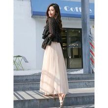 Load image into Gallery viewer, Vintage Tulle Pleated Skirt Women High Waist mellirose