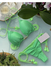 Load image into Gallery viewer, Tropical Escape Rope Triangle Bikinis (Multiple Colors)