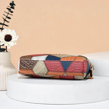 Load image into Gallery viewer, Vintage Mazed Crossbody Bag with intricate design and adjustable strap - MELLIRSE