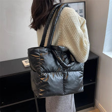 Load image into Gallery viewer, Pointed Medium Puffer Padded Tote Bag