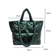 Load image into Gallery viewer, Pointed Medium Puffer Padded Tote Bag