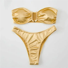 Load image into Gallery viewer, U-Shaped Bandeau Bikini
(Multiple Colors Available)