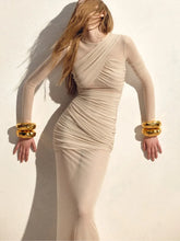 Load image into Gallery viewer, Double-Layer Mesh Bodycon Dress