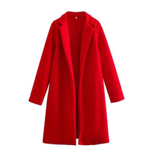 Load image into Gallery viewer, Women's Mid-Length Polo Collar Open Front Coat mellirose
