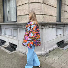 Load image into Gallery viewer, 2023 Women’s Loose Print Cotton Coat for Autumn/Winter - MELLIROSE