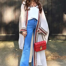 Load image into Gallery viewer, White Chiffon Long Maxi Kimono Cardigan Mellirose