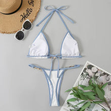 Load image into Gallery viewer, Pearl Chain Triangle Bikini