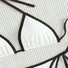 Load image into Gallery viewer, Colorblock String Thong Bikini