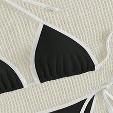 Load image into Gallery viewer, Colorblock String Thong Bikini Mellirose