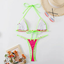 Load image into Gallery viewer, Pearl Chain Triangle Bikini