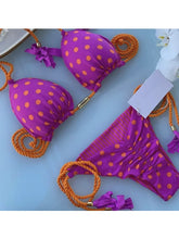 Load image into Gallery viewer, Tropical Escape Rope Triangle Bikinis (Multiple Colors)