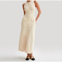 Load image into Gallery viewer, Riviera Knit Button-Up Dress Mellirose