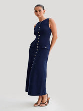 Load image into Gallery viewer, Riviera Knit Button-Up Dress Mellirose