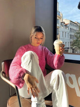 Load image into Gallery viewer, Sexy backless knitted sweater for women with long sleeves - MELLIROSE