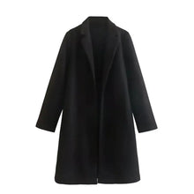 Load image into Gallery viewer, Women's Mid-Length Polo Collar Open Front Coat mellirose