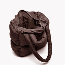 Load image into Gallery viewer, Go-To puffer padded small tote bag with quilted design - MELLIROSE