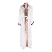 Load image into Gallery viewer, White Chiffon Long Maxi Kimono Cardigan Mellirose