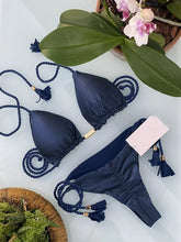 Load image into Gallery viewer, Tropical Escape Rope Triangle Bikinis (Multiple Colors)