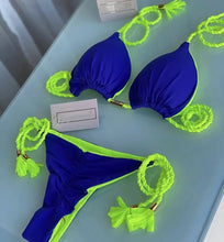 Load image into Gallery viewer, Tropical Escape Rope Triangle Bikinis (Multiple Colors)
