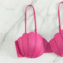 Load image into Gallery viewer, Shiny Rose Shell Bikini