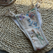 Load image into Gallery viewer, Shiny Flower Embroidered Bikini