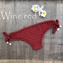 Load image into Gallery viewer, Sexy Bikini Thong Handmade Crochet Swimwear Bottom for Women - Mellirose