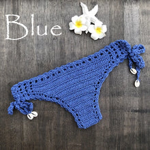Load image into Gallery viewer, Sexy Bikini Thong Handmade Crochet Swimwear Bottom for Women - Mellirose