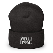 Load image into Gallery viewer, Cuffed Black Logo Beanie - MELLIROSE