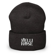 Load image into Gallery viewer, Cuffed Black Logo Beanie - MELLIROSE