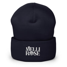 Load image into Gallery viewer, Cuffed Black Logo Beanie - MELLIROSE