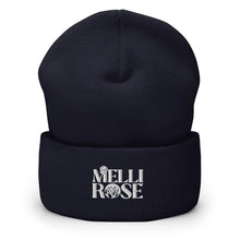 Load image into Gallery viewer, Cuffed Black Logo Beanie - MELLIROSE