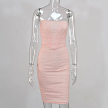 Load image into Gallery viewer, Bone Mesh Bandage Dress MELLIROSE