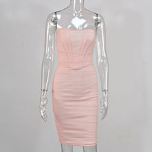 Load image into Gallery viewer, Bone Mesh Bandage Dress