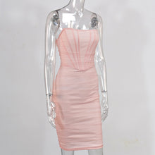 Load image into Gallery viewer, Bone Mesh Bandage Dress