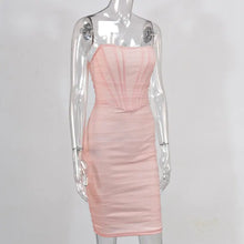 Load image into Gallery viewer, Bone Mesh Bandage Dress MELLIROSE