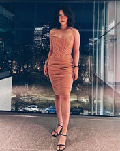 Load image into Gallery viewer, Bone Mesh Bandage Dress